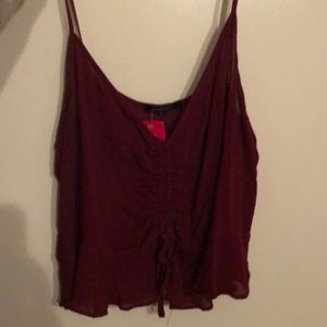 A’Gaci maroon crop top